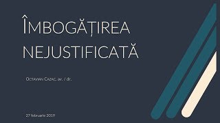 Îmbogățirea nejustificată în lumina Codului civil modernizat MD [upl. by Nnaeirual537]