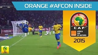 Flying Aubameyang  Burkina Faso  Gabon  CAN Orange 2015 [upl. by Belding]