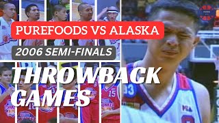 ALASKA vs PUREFOODS  SemiFinals Game 2  2006 PBA Gran Matador [upl. by Nyrat]