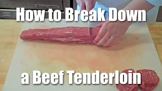 How To Butcher A Beef Tenderloin [upl. by Rox]