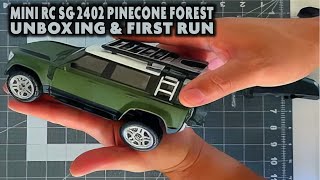 Mini RC SG2402 PINECONE FOREST RTR RC Unboxing and First Run [upl. by Aicela342]