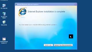 Installing Internet Explorer 7 on Windows XP [upl. by Blount]