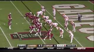 2013 USC vs Clemson  Connor Shaw 3 Yd TD Run [upl. by Nner]