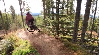 bikeglenlivet1059 orange trail jump line [upl. by Merkley]