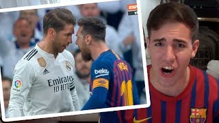 REACCIONES de un HINCHA al REAL MADRID vs BARCELONA 01 2019 [upl. by Kahler]