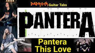 This Love  Pantera  Guitar  Bass TABS Lesson [upl. by Ytte]