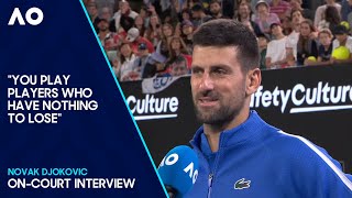 Novak Djokovic OnCourt Interview  Australian Open 2024 Second Round [upl. by Candy]