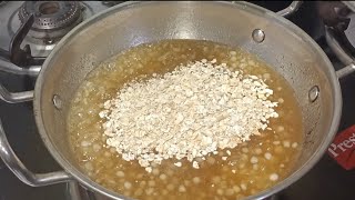 Oats breakfast recipe  Weight loss breakfast  Oatssabudana breakfast recipe  Breakfast recipe 😋😋 [upl. by Ledua]