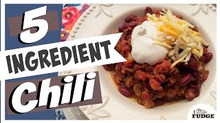 5 Ingredient CHILI  Quick amp Easy  How to RECIPE  Cooking 101 [upl. by Irtimed]