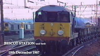 BR in the 1980s Bescot Station on 18th December 1987 [upl. by Tillman]