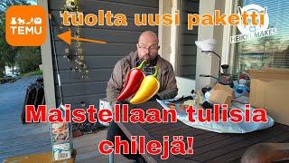 Maistellaan tulisia chilejä ja uusi paketti TEMULTA [upl. by Nairrad]