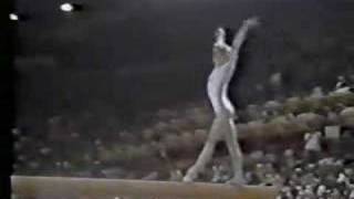 Nadia Comaneci  1976 Olympics EF  Balance Beam [upl. by Ppik]