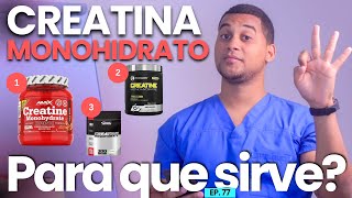 CREATINA MONOHIDRATO PARA QUE SIRVE  3 COSAS [upl. by Dixil460]