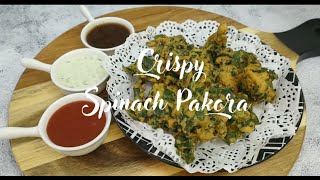 How to make Crispy Pakora  Spinach Pakora Recipe  ramzan Pakora recipe recipe [upl. by Sibylla]