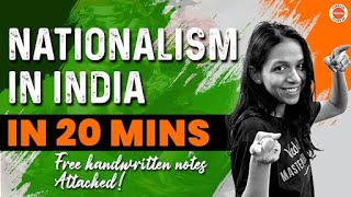 Nationalism in India Class 10 One Shot 20 Mins  NCERT Class 10th SST History CBSE2024 [upl. by Hamel]