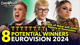 Eurovision ESC 2024  8 Potential Winners With Comments Pros amp Cons [upl. by Eeleak]