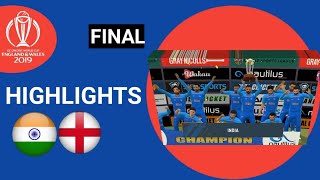 INDIA VS ENGLAND  ICC Cricket World Cup 2019 FINAL Highlights  Real Cricket 24 [upl. by Orpah]