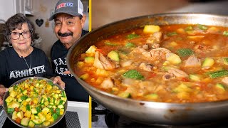 Calabacita con Pollo Recipe – How to Make My Moms Mexican Comfort Food Chicken amp Mexican Squash [upl. by Eimmij]