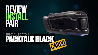 Cardo PackTalk Black Installation and Review  Cruiseman Reviews  CruisemansGaragecom [upl. by Braunstein]