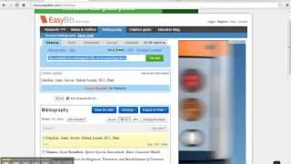 Using EasyBib to Create MLA Bibliography [upl. by Inotna]