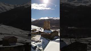 Lamaria monastery in Ushguli Svaneti Georgia 🇬🇪 georgia travel architecture svaneti [upl. by Lachus8]