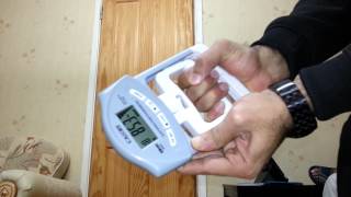 Grip dynamometer hand strength test 888kg [upl. by Cirdla]