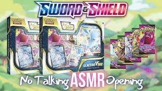 ASMR  No Talking Pokemon Opening  Glaceon EX Box [upl. by Morel679]