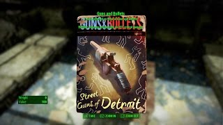 Fallout 4  Guns and Bullets Street Guns of Detroit [upl. by Euqinimod]