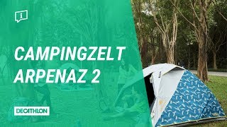 Zelt Arpenaz 2  Campingzelt von DECATHLON [upl. by Eirrab445]