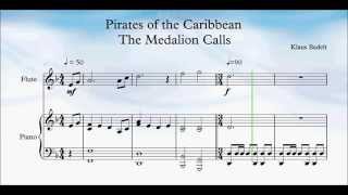 Pirates of the Caribbean The Medallion Calls Flute Solo [upl. by Ludovick]