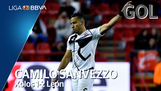 Gol de C Sanvezzo  Xolos 1  2 León  Liga BBVA MX  Jornada 19  Apertura 2019 [upl. by Redwine]