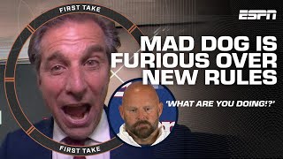 START AT THE 40 🗣️ Mad Dog UNLEASHES on NFL Kickoff Rules  NYGs Disaster Week 1  First Take [upl. by Narol945]