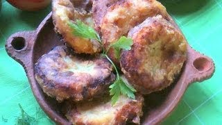 Makkoda Potato Patties Moroccan Cuisine Arabic Subtitles المعقودة كرات بطاطس المطبخ المغربي [upl. by Brewer]