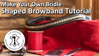 Make your Own Bridle  Bridle Making Tutorial Shaped Browbands [upl. by Vasilek]