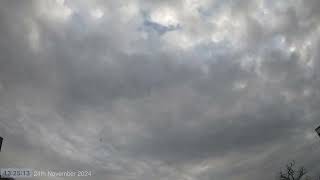 Daytime Sky Time Lapse 24th November 2024 [upl. by Eenerb]