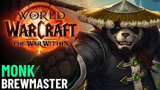 Brewmaster Monk Gameplay Livestream  Mythic Dungeons Raid Gear Grinding  WoW The War Within [upl. by Haimorej100]