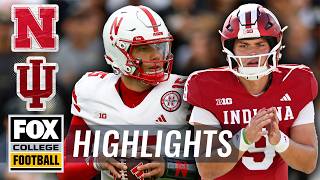 Nebraska Cornhuskers vs No 16 Indiana Hoosiers Highlights  FOX College Football [upl. by Vel]