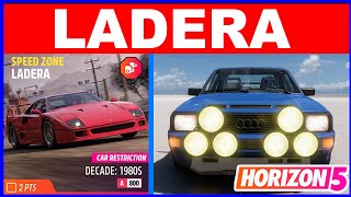 Forza Horizon 5 LADERA Speed Zone  Car Restriction Decade 1980S A800 [upl. by Einyaj]