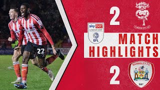 Lincoln City v Barnsley highlights [upl. by Elac902]