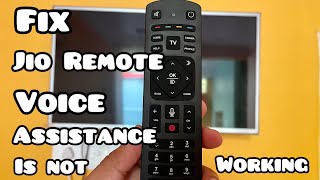 FIX Jio setup box remote voice assistance is not working  Unlimited Solutions [upl. by Oedama]