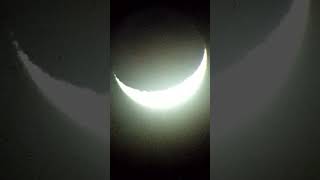 Waxing Crescent Moon 🔭🌒 8AUG2024 astronomy telescope crescentmoon timelapse [upl. by Sitarski]