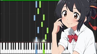 Date 2 amp Mitsuhas Theme  Kimi no Na wa 君の名は Piano Tutorial Synthesia  Torby Brand [upl. by Marnia]