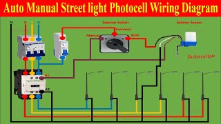 Street light Wiring connection with photocell Sensor  photocell Sensors wiring diagram  BEEE Works [upl. by Bowden724]