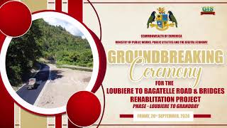 Ground Breaking for the Loubiere to Bagatelle Road [upl. by Rhoads]