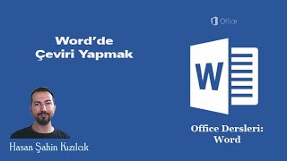 MS Word Wordde Çeviri Yapmak [upl. by Ekal]