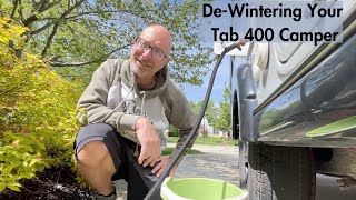 How To DeWinterizing a 2019 Tab 400 Camper  High Level Overview [upl. by Burny]