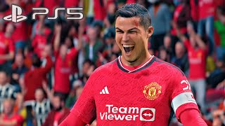 Big Battle  Paris Saint Germain vs Manchester United  Messi vs Ronaldo  ●FC 24 PS5 Gameplay 4K [upl. by Sirraj]