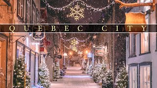 Christmas in Quebec City 4k [upl. by Rafe]