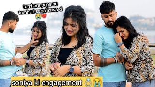 engagement 💍 prank on girlfriend  gone wrong 😭  veer Samrat vlog [upl. by Ahsienroc]