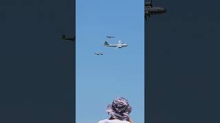 B29 and P51s in formation over whiteman afb aviation airshow b29 p51mustang [upl. by Krissy701]